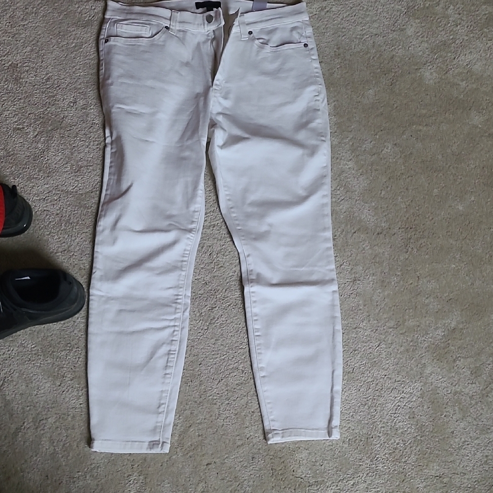 Banana Republic Women's High Rise White Jeans